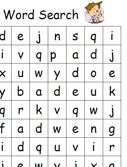 英文单词游戏 单页版找单词 word search